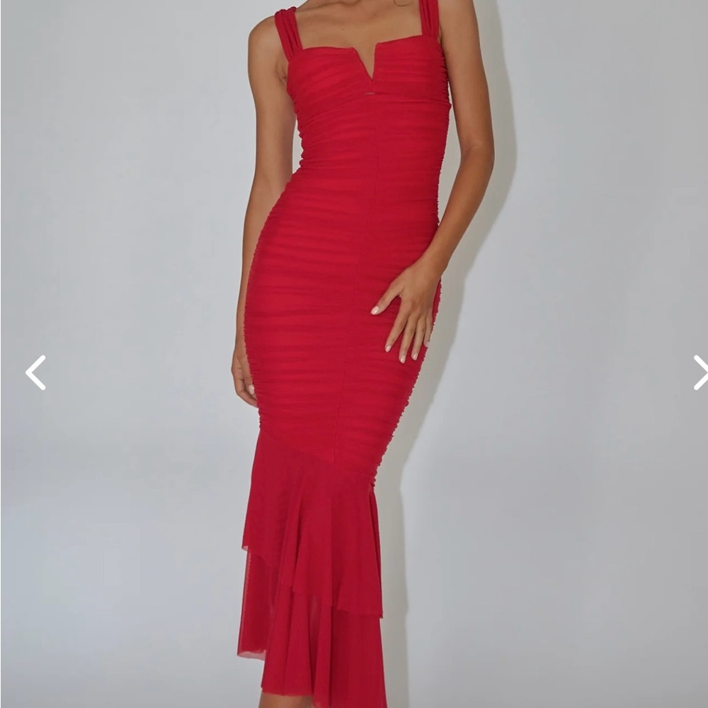M Nadia maxi mesh in red